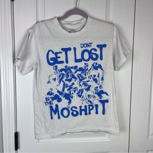 Snot Don’t Get Lost in The MoshPit Get Busy or Die Tour White T-Shirt Small